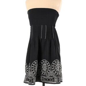 Zio Casual Black Strapless Dress Size Small